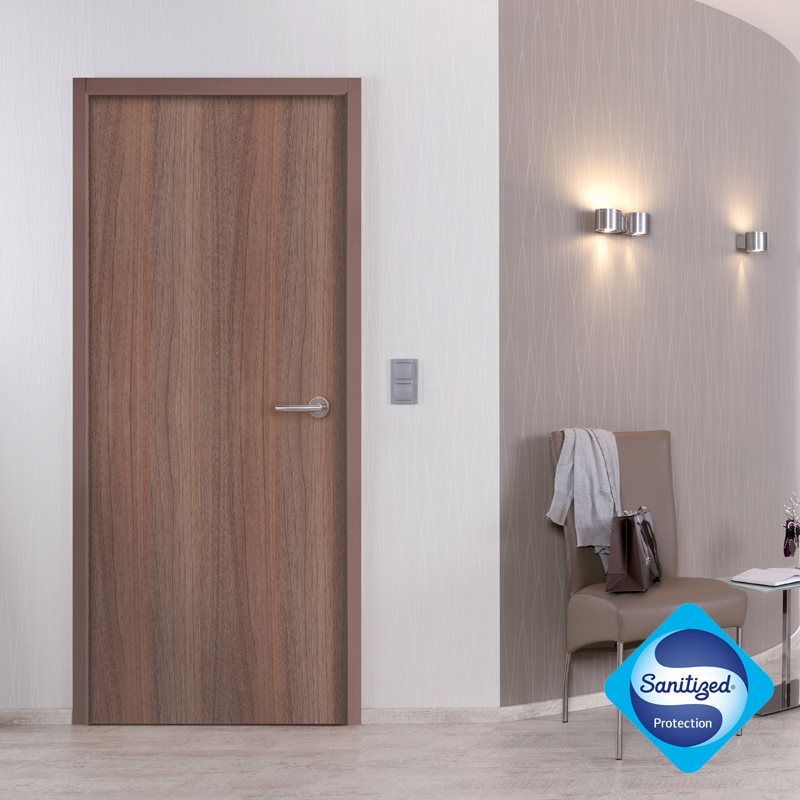 Bloc- porte âme tubulaire L 730 mm realw oak 2 panel 201.5 cm